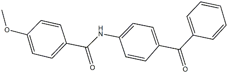 N-(4-benzoylphenyl)-4-methoxybenzamide Struktur