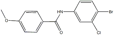 N-(4-bromo-3-chlorophenyl)-4-methoxybenzamide Struktur