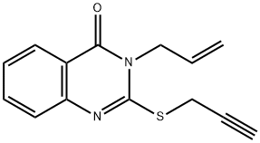 3-allyl-2-(2-propynylsulfanyl)-4(3H)-quinazolinone Struktur