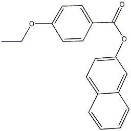 2-naphthyl 4-ethoxybenzoate Struktur