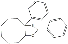 2,3a-diphenyloctahydrocycloocta[d][1,3]oxathiole Struktur