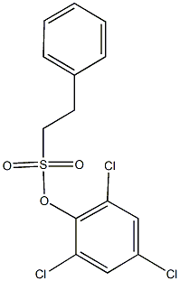 2,4,6-trichlorophenyl 2-phenylethanesulfonate Struktur