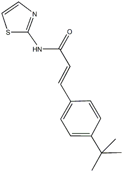 3-(4-tert-butylphenyl)-N-(1,3-thiazol-2-yl)acrylamide Struktur