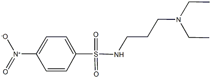 N-[3-(diethylamino)propyl]-4-nitrobenzenesulfonamide Struktur