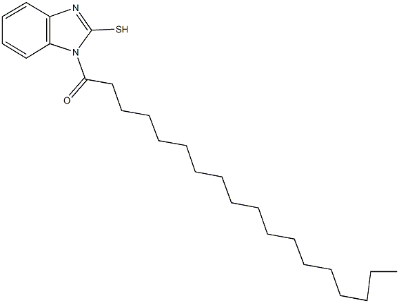 1-stearoyl-1H-benzimidazole-2-thiol Struktur