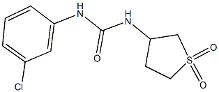 N-(3-chlorophenyl)-N'-(1,1-dioxidotetrahydro-3-thienyl)urea Struktur