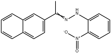 1-(2-naphthyl)ethanone {2-nitrophenyl}hydrazone Struktur