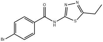 4-bromo-N-(5-ethyl-1,3,4-thiadiazol-2-yl)benzamide Struktur