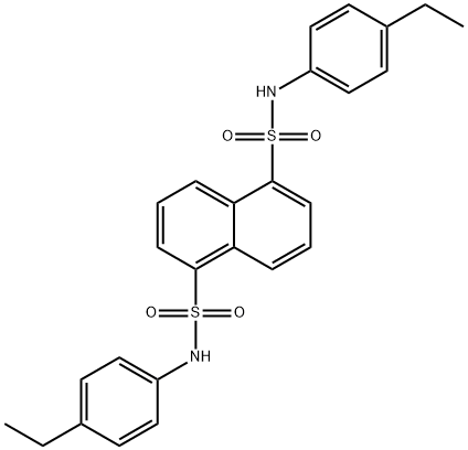 N~1~,N~5~-bis(4-ethylphenyl)-1,5-naphthalenedisulfonamide Struktur