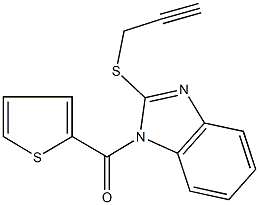 2-(2-propynylsulfanyl)-1-(2-thienylcarbonyl)-1H-benzimidazole Struktur