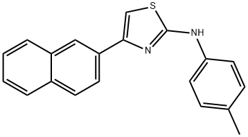 N-(4-methylphenyl)-N-[4-(2-naphthyl)-1,3-thiazol-2-yl]amine Struktur