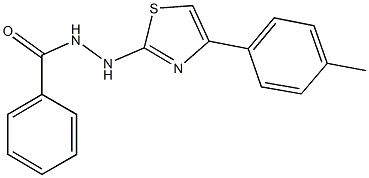 N'-[4-(4-methylphenyl)-1,3-thiazol-2-yl]benzohydrazide Struktur