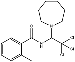 N-[1-(1-azepanyl)-2,2,2-trichloroethyl]-2-methylbenzamide Struktur