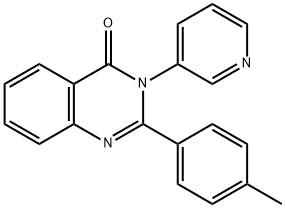 2-(4-methylphenyl)-3-(3-pyridinyl)-4(3H)-quinazolinone Struktur