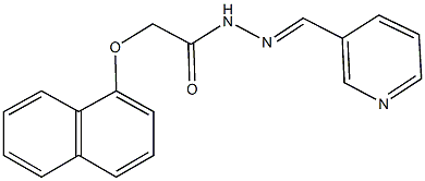 2-(1-naphthyloxy)-N'-(3-pyridinylmethylene)acetohydrazide Struktur