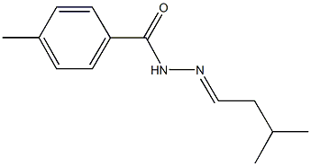 4-methyl-N'-(3-methylbutylidene)benzohydrazide Struktur