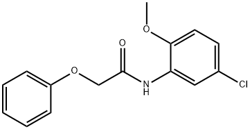 N-(5-chloro-2-methoxyphenyl)-2-phenoxyacetamide Struktur