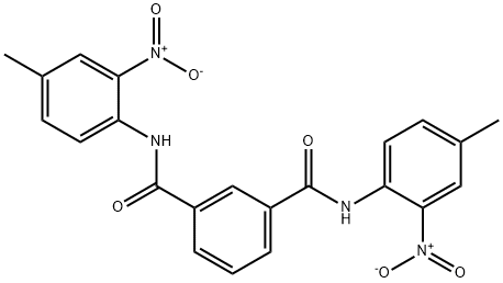 N~1~,N~3~-bis{2-nitro-4-methylphenyl}isophthalamide Struktur