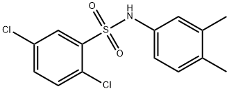 2,5-dichloro-N-(3,4-dimethylphenyl)benzenesulfonamide Struktur