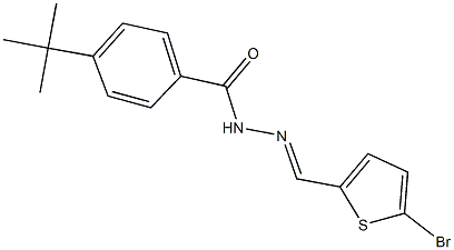 N'-[(5-bromo-2-thienyl)methylene]-4-tert-butylbenzohydrazide Struktur