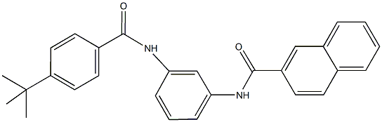 N-{3-[(4-tert-butylbenzoyl)amino]phenyl}-2-naphthamide Struktur