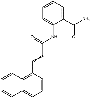 2-{[3-(1-naphthyl)acryloyl]amino}benzamide Struktur