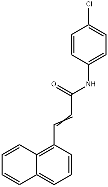 N-(4-chlorophenyl)-3-(1-naphthyl)acrylamide Struktur