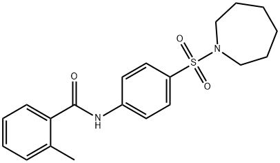 N-[4-(azepan-1-ylsulfonyl)phenyl]-2-methylbenzamide Struktur