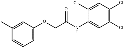 2-(3-methylphenoxy)-N-(2,4,5-trichlorophenyl)acetamide Struktur