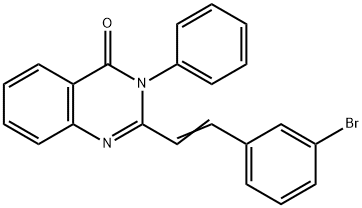 2-[2-(3-bromophenyl)vinyl]-3-phenyl-4(3H)-quinazolinone Struktur