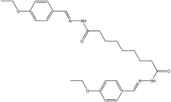 N'~1~,N'~9~-bis(4-ethoxybenzylidene)nonanedihydrazide Struktur