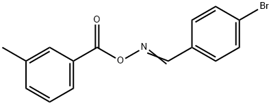 4-bromobenzaldehyde O-(3-methylbenzoyl)oxime Struktur