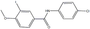 N-(4-chlorophenyl)-3-iodo-4-methoxybenzamide Struktur