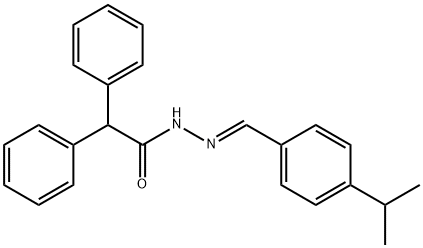 N'-(4-isopropylbenzylidene)-2,2-diphenylacetohydrazide Struktur