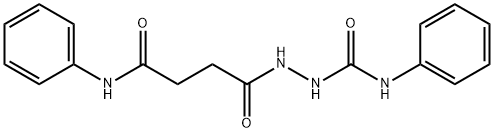 2-(4-anilino-4-oxobutanoyl)-N-phenylhydrazinecarboxamide Struktur