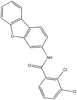 2,3-dichloro-N-dibenzo[b,d]furan-3-ylbenzamide Struktur