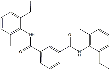 N~1~,N~3~-bis(2-ethyl-6-methylphenyl)isophthalamide Struktur