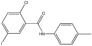 2-chloro-5-iodo-N-(4-methylphenyl)benzamide Struktur