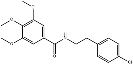 N-[2-(4-chlorophenyl)ethyl]-3,4,5-trimethoxybenzamide Struktur