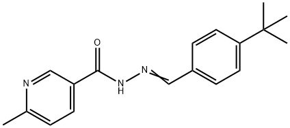 N'-(4-tert-butylbenzylidene)-6-methylnicotinohydrazide Struktur