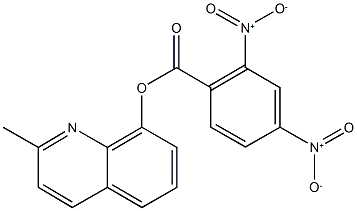 2-methyl-8-quinolinyl 2,4-bisnitrobenzoate Struktur