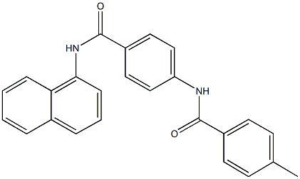 4-[(4-methylbenzoyl)amino]-N-(1-naphthyl)benzamide Struktur