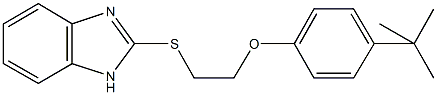 2-(1H-benzimidazol-2-ylsulfanyl)ethyl 4-tert-butylphenyl ether Struktur