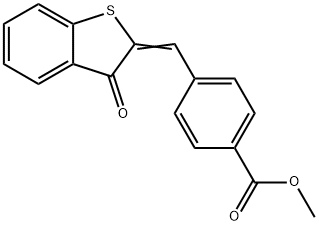 methyl 4-[(3-oxo-1-benzothien-2(3H)-ylidene)methyl]benzoate Struktur