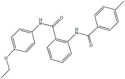 N-(4-ethoxyphenyl)-2-[(4-methylbenzoyl)amino]benzamide Struktur