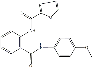 N-{2-[(4-methoxyanilino)carbonyl]phenyl}-2-furamide Struktur