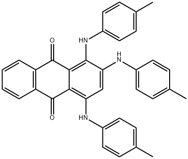 1,2,4-tri(4-toluidino)anthra-9,10-quinone Struktur