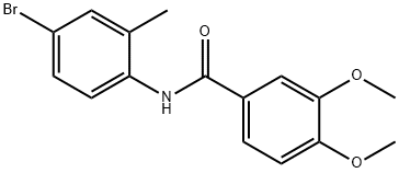 N-(4-bromo-2-methylphenyl)-3,4-dimethoxybenzamide Struktur