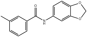 N-(1,3-benzodioxol-5-yl)-3-methylbenzamide Struktur