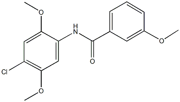 N-(4-chloro-2,5-dimethoxyphenyl)-3-methoxybenzamide Struktur